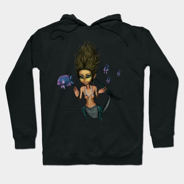 Sweet little mermaid in the deep ocean Hoodie by Nicky2342